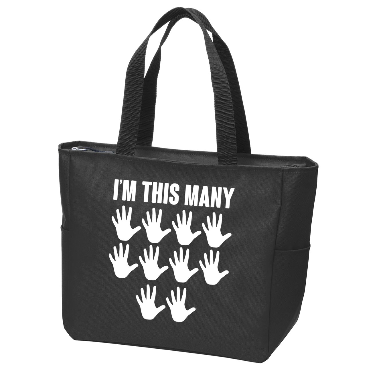 I'm This Many - 50th Birthday Zip Tote Bag