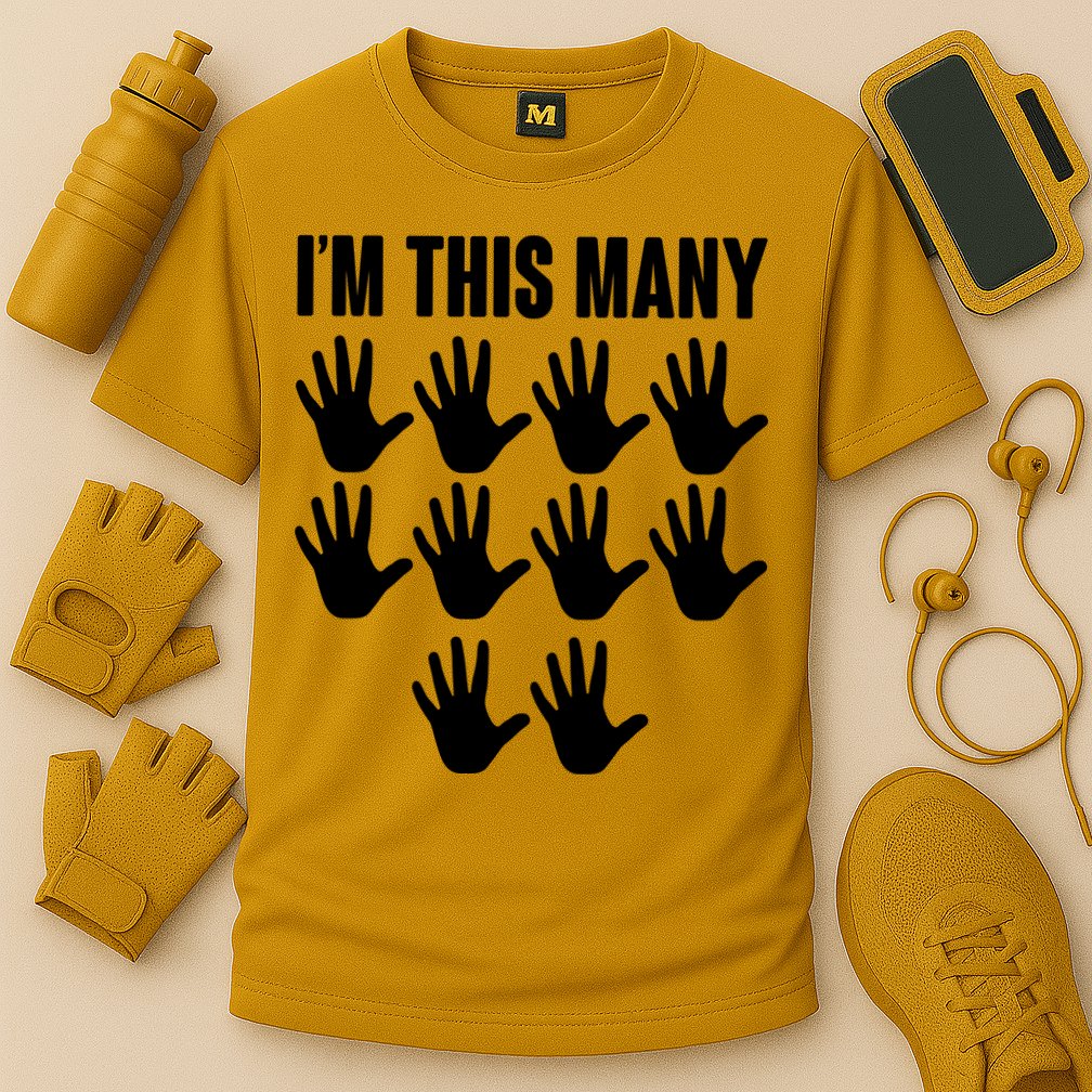 I'm This Many - 50th Birthday Cooling Performance Crew T-Shirt