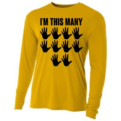 I'm This Many - 50th Birthday Cooling Performance Long Sleeve Crew