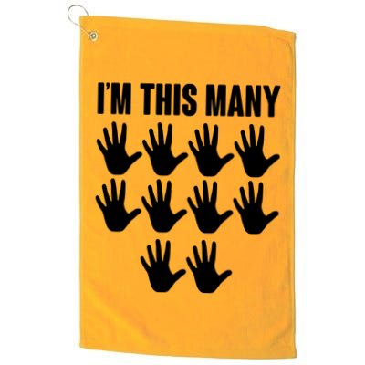 I'm This Many - 50th Birthday Golf Towel