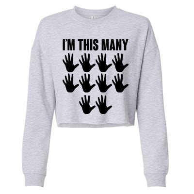 I'm This Many - 50th Birthday Cropped Pullover Crew