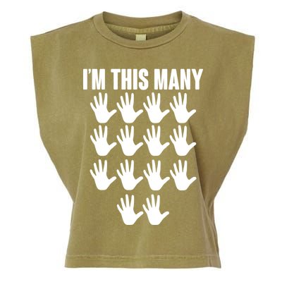 I'm This Many - 70th Birthday Garment-Dyed Women's Muscle Tee