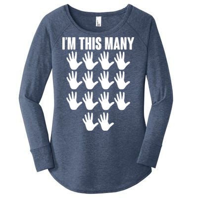 I'm This Many - 70th Birthday Women's Perfect Tri Tunic Long Sleeve Shirt