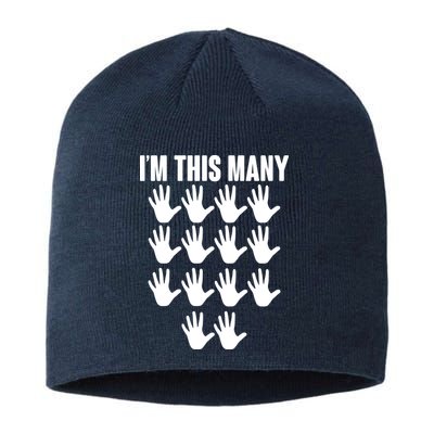 I'm This Many - 70th Birthday Sustainable Beanie