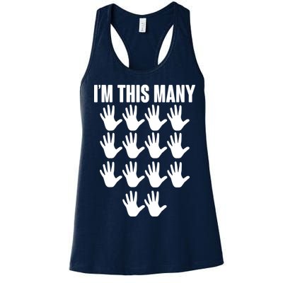 I'm This Many - 70th Birthday Women's Racerback Tank