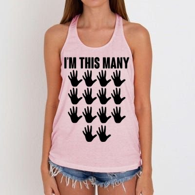 I'm This Many - 70th Birthday Women's Knotted Racerback Tank