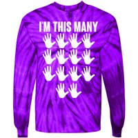 I'm This Many - 70th Birthday Tie-Dye Long Sleeve Shirt