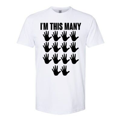 I'm This Many - 70th Birthday Softstyle® CVC T-Shirt