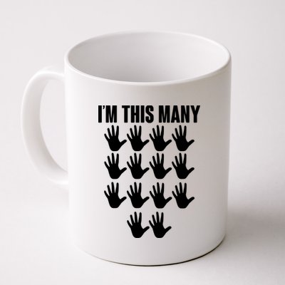 I'm This Many - 70th Birthday Coffee Mug