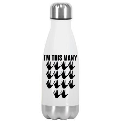 I'm This Many - 70th Birthday Stainless Steel Insulated Water Bottle