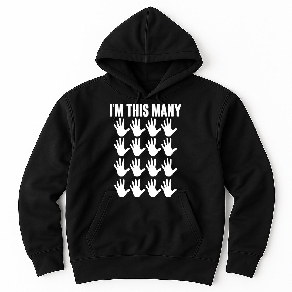 I'm This Many - 80th Birthday Hoodie