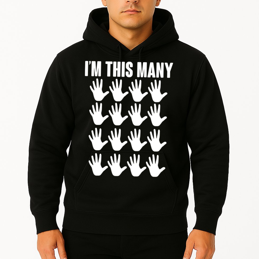 I'm This Many - 80th Birthday Hoodie