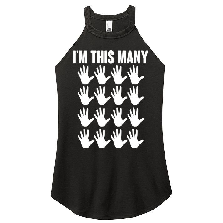 I'm This Many - 80th Birthday Women's Perfect Tri Rocker Tank
