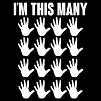 I'm This Many - 80th Birthday Women's V-Neck T-Shirt