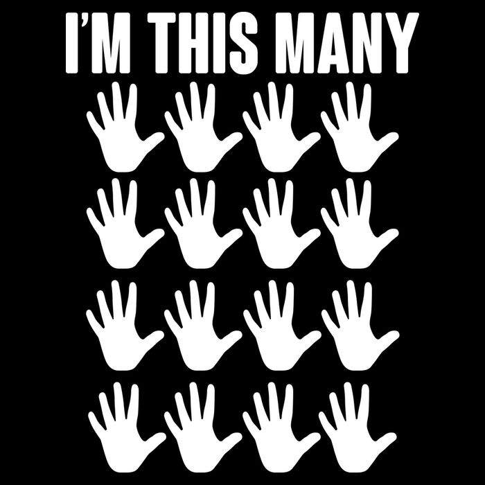 I'm This Many - 80th Birthday Women's V-Neck T-Shirt