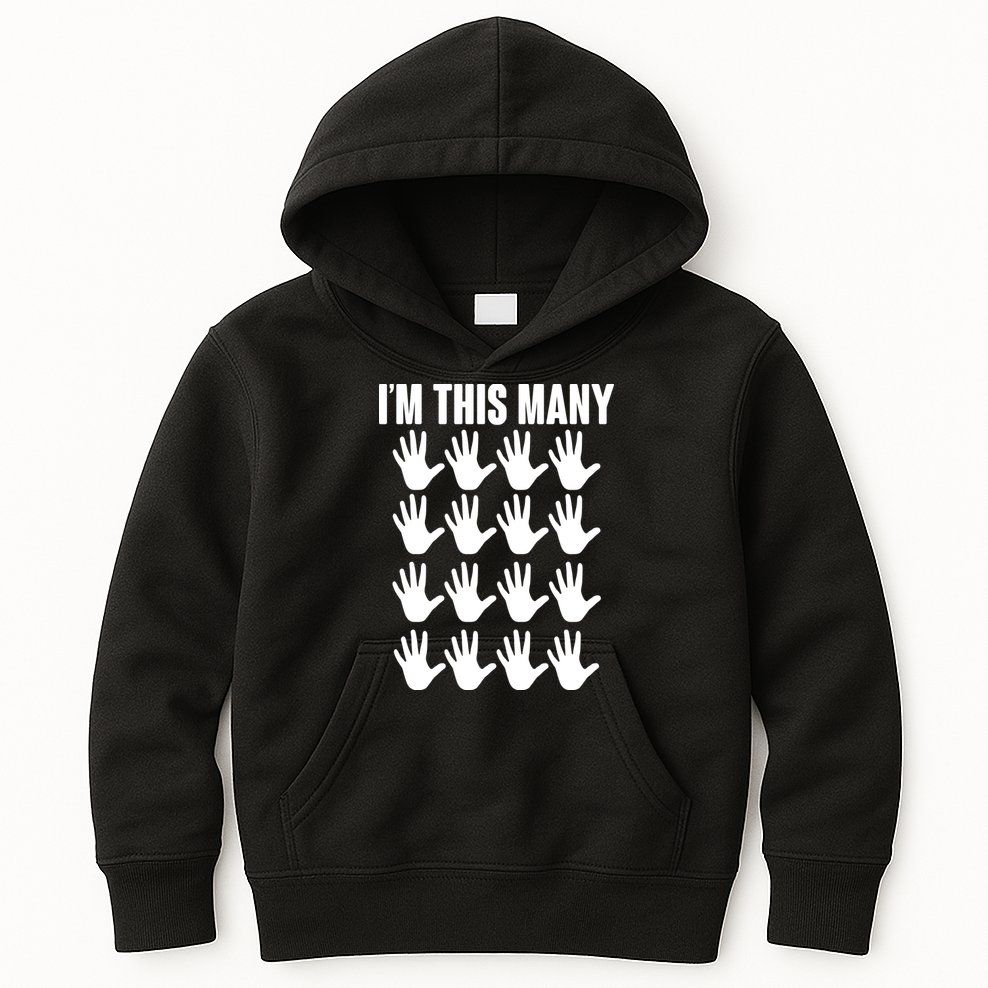 I'm This Many - 80th Birthday Kids Hoodie