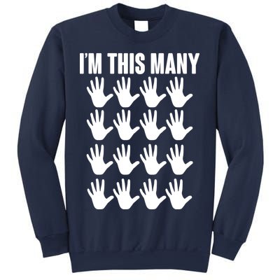 I'm This Many - 80th Birthday Sweatshirt