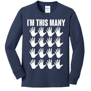 I'm This Many - 80th Birthday Kids Long Sleeve Shirt