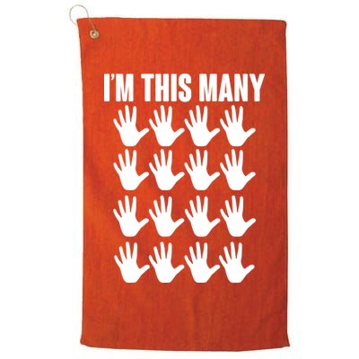 I'm This Many - 80th Birthday Golf Towel
