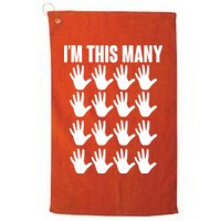 I'm This Many - 80th Birthday Golf Towel