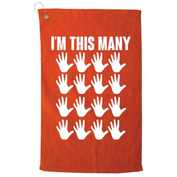 I'm This Many - 80th Birthday Golf Towel