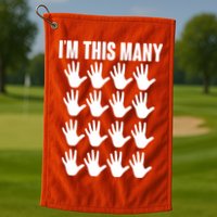 I'm This Many - 80th Birthday Golf Towel