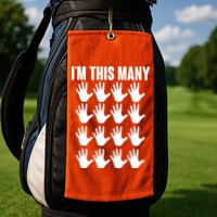 I'm This Many - 80th Birthday Golf Towel