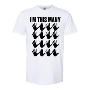 I'm This Many - 80th Birthday Softstyle® CVC T-Shirt