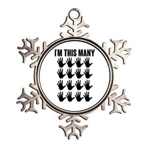 I'm This Many - 80th Birthday Metallic Star Ornament