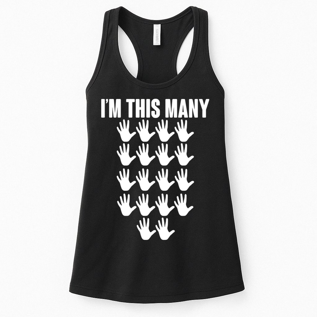 I'm This Many - 90th Birthday Womens Tank Top