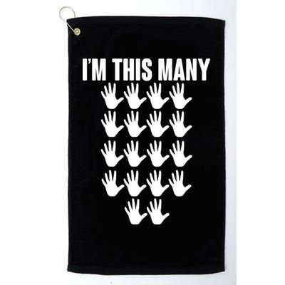 I'm This Many - 90th Birthday Golf Towel
