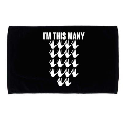 I'm This Many - 90th Birthday Microfiber Hand Towel