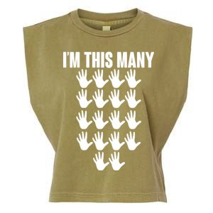 I'm This Many - 90th Birthday Garment-Dyed Women's Muscle Tee