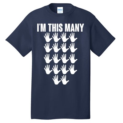 I'm This Many - 90th Birthday Tall T-Shirt