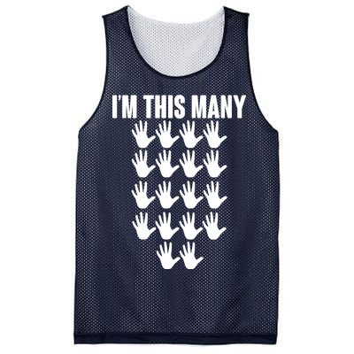 I'm This Many - 90th Birthday Mesh Reversible Basketball Jersey Tank