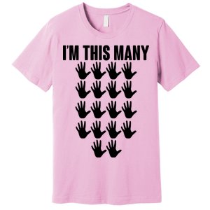 I'm This Many - 90th Birthday Premium T-Shirt