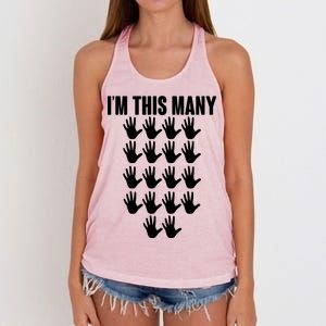 I'm This Many - 90th Birthday Women's Knotted Racerback Tank