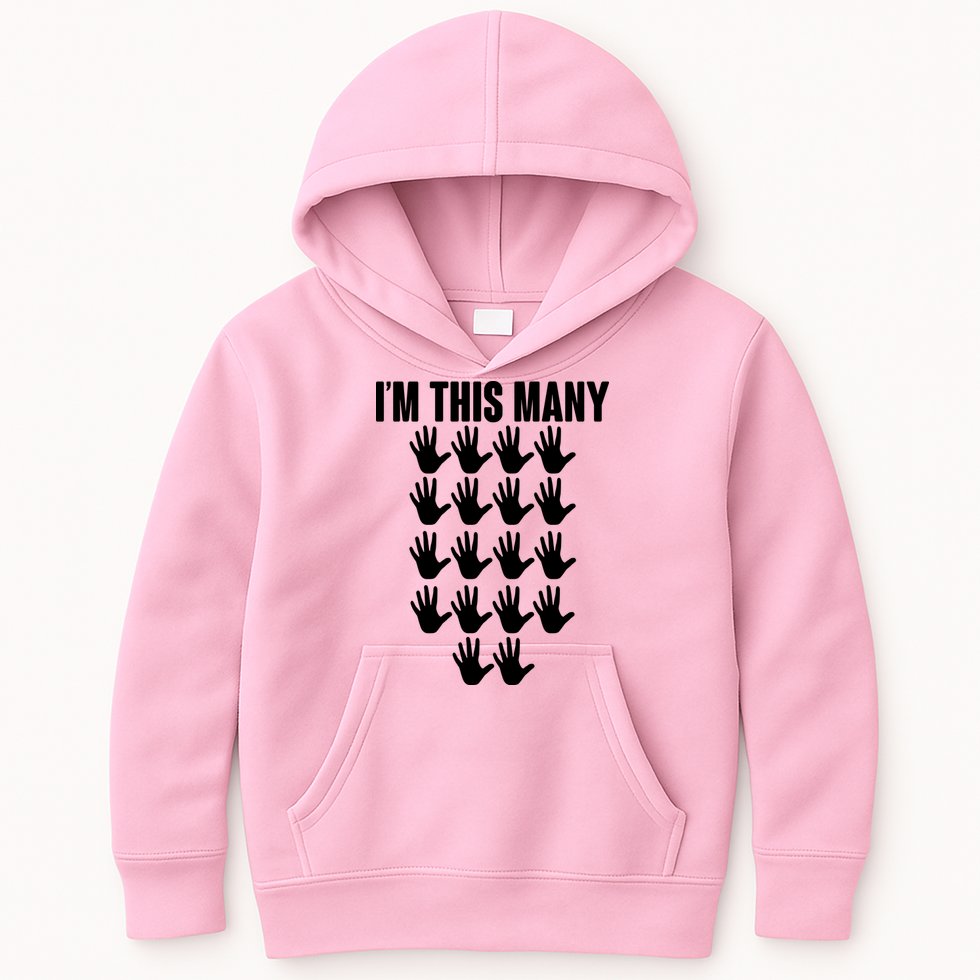 I'm This Many - 90th Birthday Kids Hoodie