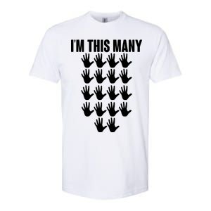 I'm This Many - 90th Birthday Softstyle CVC T-Shirt