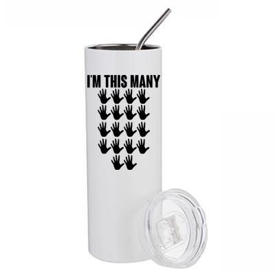 I'm This Many - 90th Birthday Stainless Steel Tumbler