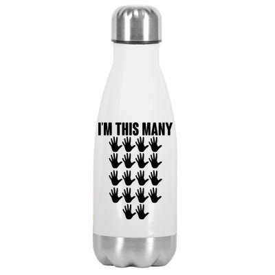 I'm This Many - 90th Birthday Stainless Steel Insulated Water Bottle