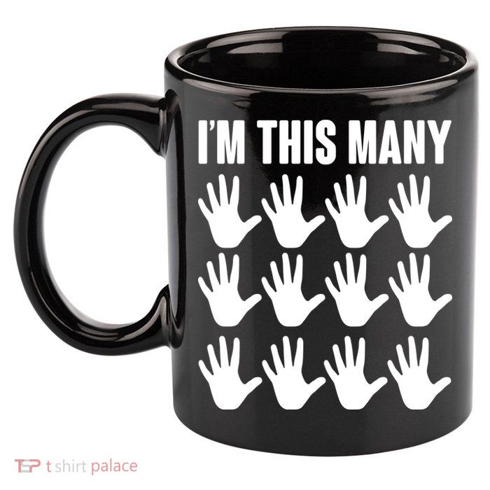 I'm This Many 60th Birthday 11oz C Handle Ceramic Mug