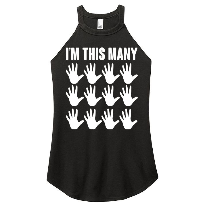I'm This Many 60th Birthday Women's Perfect Tri Rocker Tank