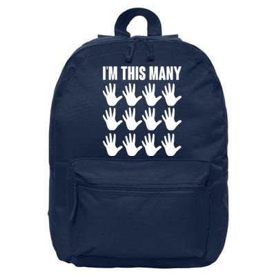I'm This Many 60th Birthday 16 in Basic Backpack