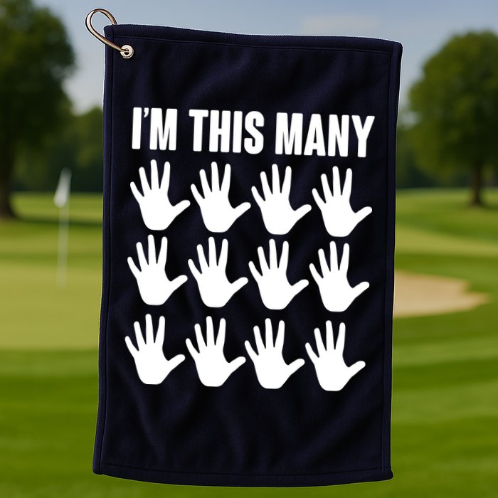 I'm This Many 60th Birthday Golf Towel