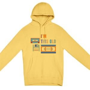 I'm This Old Retro Throwback Birthday Premium Pullover Hoodie