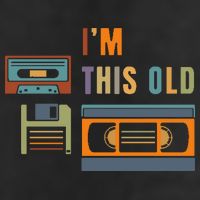 I'm This Old Retro Throwback Birthday Adult Drive Performance Visor