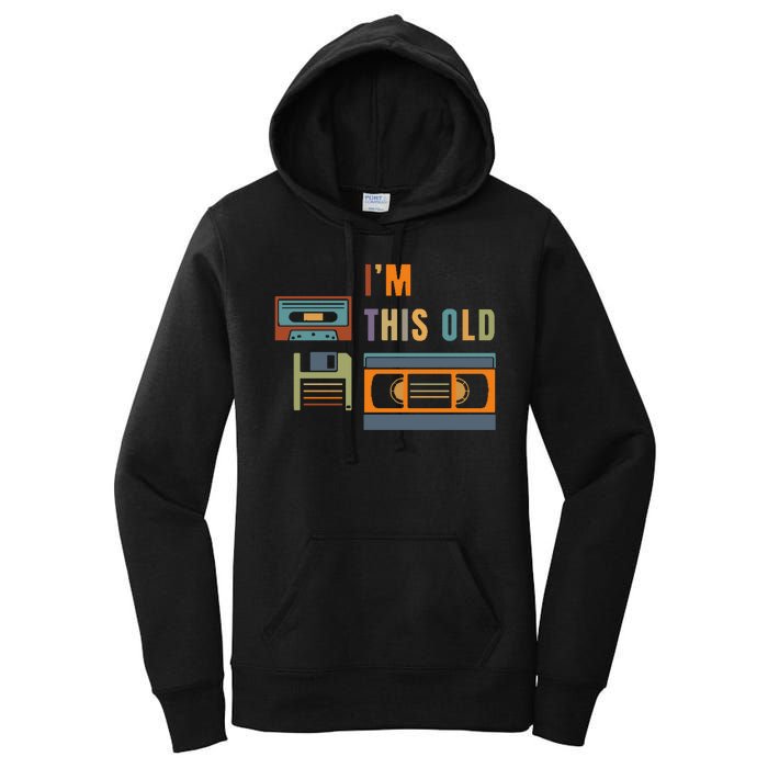 I'm This Old Retro Throwback Birthday Women's Pullover Hoodie