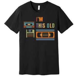 I'm This Old Retro Throwback Birthday Premium T-Shirt