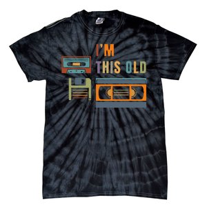 I'm This Old Retro Throwback Birthday Tie-Dye T-Shirt